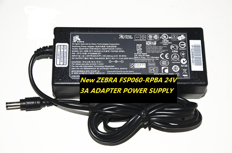 New 24V 3A ZEBRA FSP060-RPBA ADAPTER POWER SUPPLY
